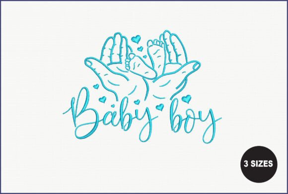 Baby Boy Embroidery Design