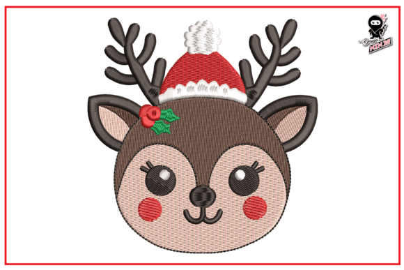 Baby Christmas Reindeer Embroidery: A Delightful Addition to Personalized Gifts