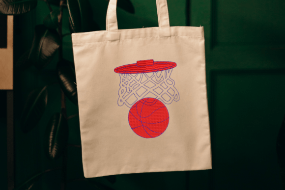 Basketball Hoop Embroidery Design
