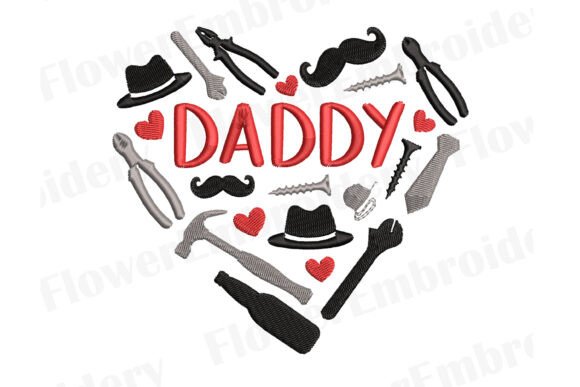 Best Dad Ever Embroidery Machine Design
