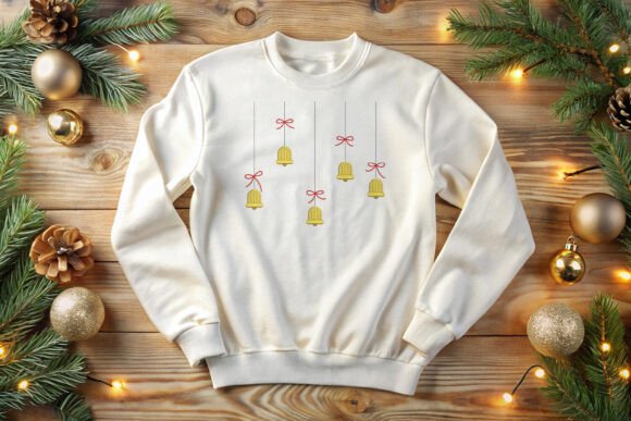 Christmas Bells on Strings Embroidery Review for Apparel Projects