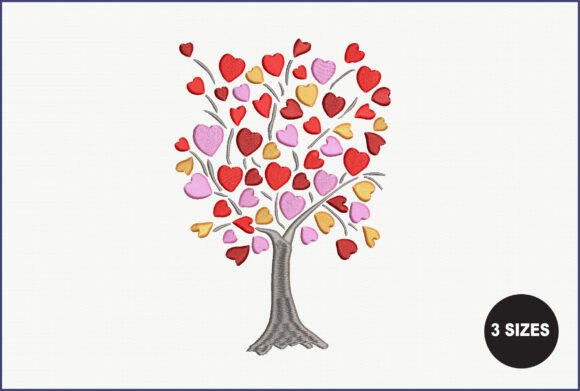Heart Tree Embroidery