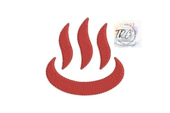 Hot Springs Emoji Embroidery Design