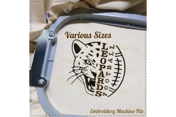 Leopard Football Embroidery Design Review for Handmade Gifts