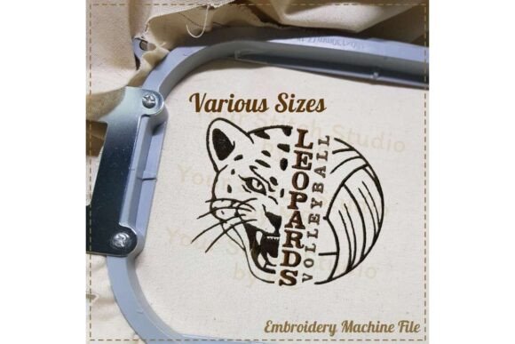 Leopard Volleyball Embroidery Design Review for Seasonal Products