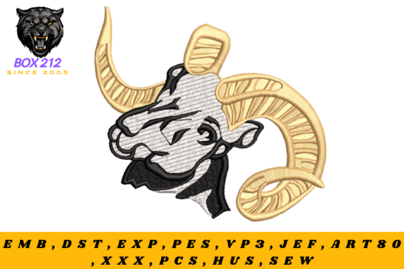 Review: Ram Face Digital Embroidery Design