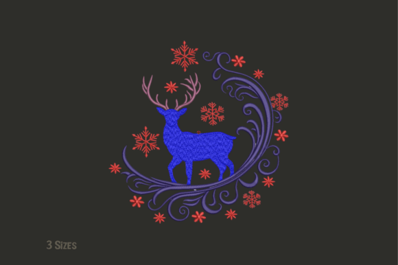 Royal Winter Deer Embroidery Design Review