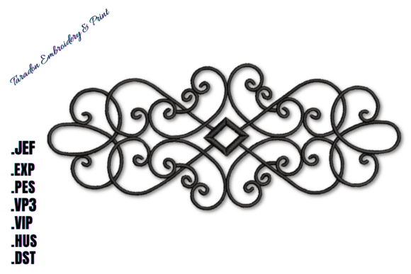 Swirls Machine Embroidery Design