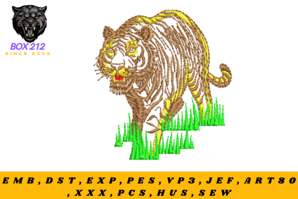 Tiger Digital Embroidery Design